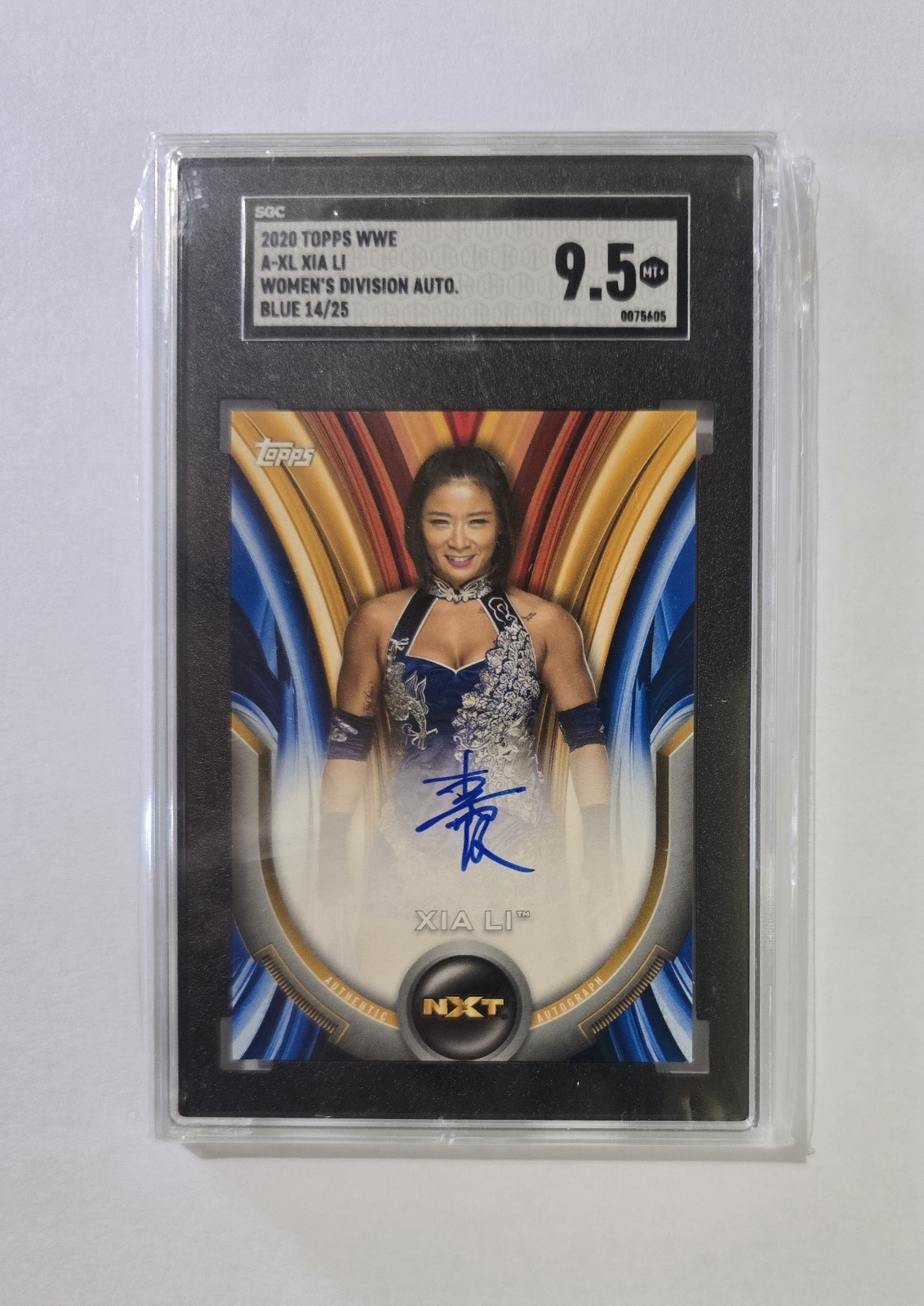 2020 Topps WWE Womens Division Autograph - Blue /25 - Xia Li Auto NXT SGC 9.5