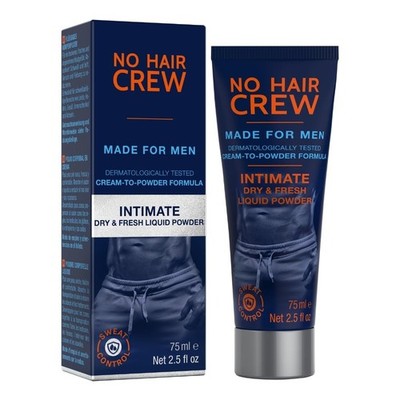 NO HAIR CREW Flüssiges Intimpuder für Männer 75 ml   Talkfreies Körperpuder