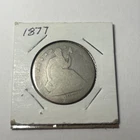 1877 Seated Liberty Half Dollar 50C Ungraded Choice 90% Silver US Coin