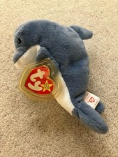 TY Dolphin Echo - Original Beanie Babies 1996 With Tag