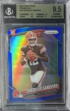 Shedeur Sanders 2025 Panini Prizm Rookie RC SSP #302 BGS 9.5 POP 1