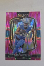 2025 Panini Select - Premier Level Amon-Ra St. Brown #170 Pink Shock Prizm