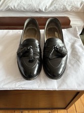 Alden Black Tassel Loafers 7.5A (Narrow)