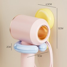 Porte-sèche-cheveux support ventouse organisateur mural pas de perçage nécess