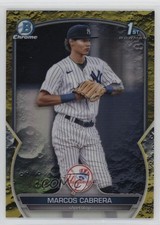 2023 Bowman Yellow Lunar Crater Refractor /75 Marcos Cabrera #BCP-46 19yg