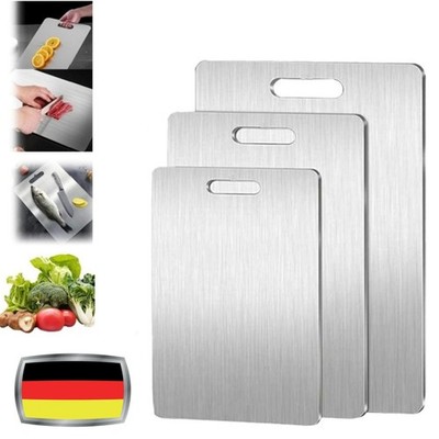 Schneidebrett 3 Größen verfügbar Cutting Board Stainless Steel Schneidbrett