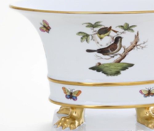 HEREND Rothschild Bird Empire Vase on Stand Medium 6455/20 63 - Picture 2 of 8