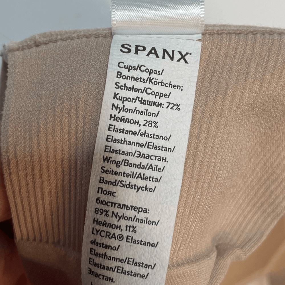 Spanx Nude Button Front Bra 32A - image 7