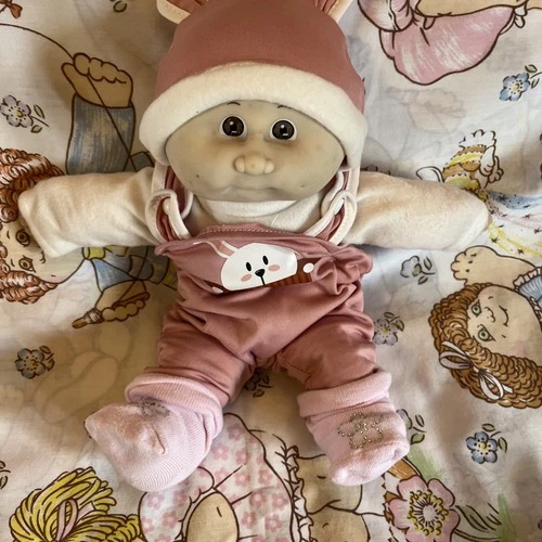 Vintage Cabbage Patch kids doll Bean Butt Baby BBB dummy face brown eye pox TLC