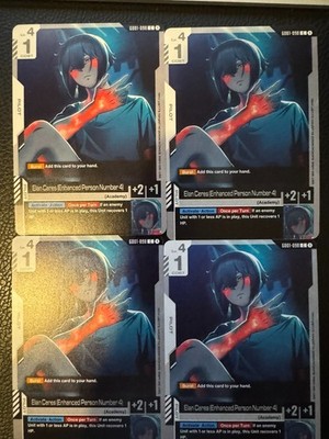 Elan Ceres (Enhanced Person Number 4) Gundam TCG - GD01-098 - C NM Playset (4x)