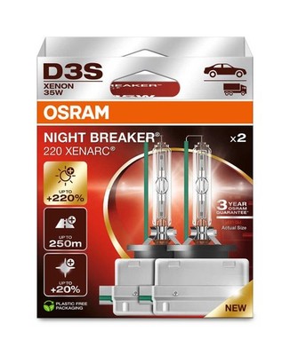 2 Glühlampen Xenon D3S 42V 35W PK32d-5 OSRAM XENARC  NIGHT BREAKER  LASER