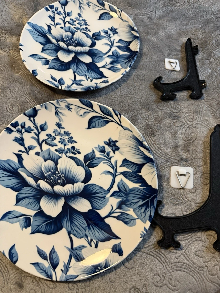 Royal Blue Floral Dinnerware Plates for sale | eBay