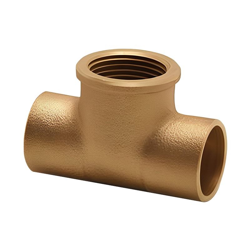 22mm x 22mm x 1/2" Threaded Centre Tees - End Feed - Bag of 2 - Image 2