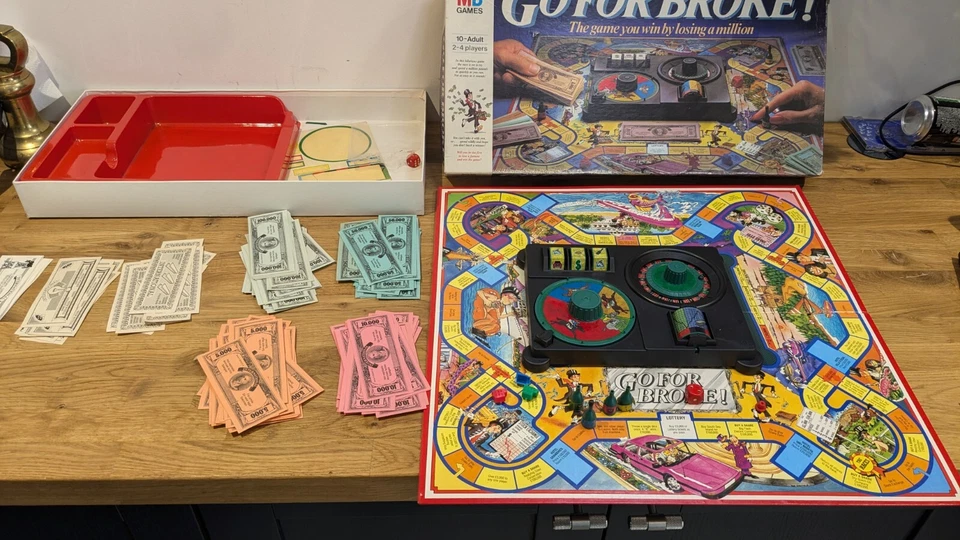 Go for Broke! Board Game MB Games 1985 - Good condititon - Image 2 of 4