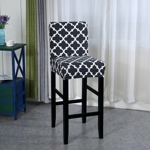 4Pcs Printing Bar Stool Covers Stretch Slipcover Protector for Dining Room Chair - Picture 18 of 18
