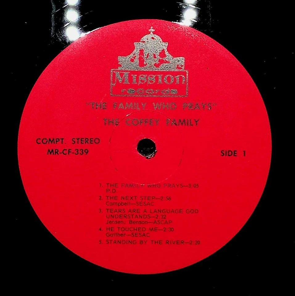 The Coffey Family The Family Who Prays LP Mission Records MR-CF-339 Foto 3 de 4