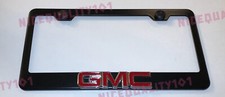 3d Gmc Stainless Steel Black Finished License Plate Frame