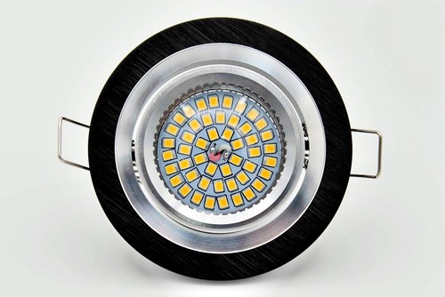 LED Einbaustrahler COB Alu schwarz rund Quadrat Einbauspots-leuchte Dimmbar GU10 - Bild 8 von 11