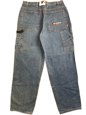Ecko Unltd jeans, blue vintage baggy pants, 90s hip hop, Y2K