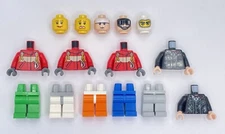 Lego Heads Legs Torso Brand New Lot of 15 Minifigure Batman Male Female head