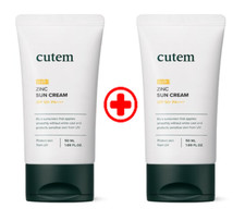 Cutem Mild Zinc Sun Cream 50ml x 2pcs SPF50 PA K-Beauty