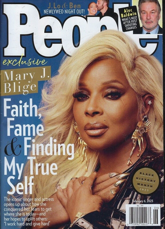 People Magazine February 6th 2023  Mary J Blige Cover New