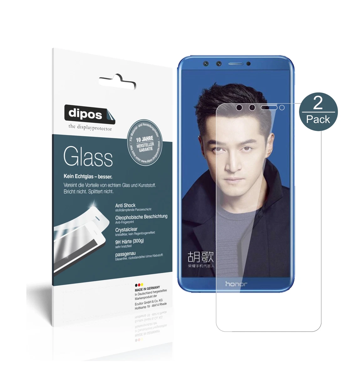 Per Huawei Honor 7A Completo 3D Vetro Temperato 9H Cover Proteggi