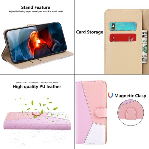 Wallet Card Slot Flip Stand Phone Case Cover For OnePlus 7 7T 8 Pro NORD N200 5G - Zdjęcie 2 z 16