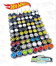 15 Variety MIX of Wheel Sets For Your HOT WHEELS w/ Rubber Tires 1/64 Scale Cars