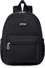Mini Backpack 11.8"   Lightweight Daypack for Women  Girls, 7L Travel Black