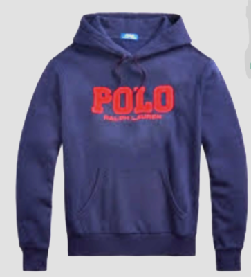 NWT POLO RALPH LAUREN NAVY FLEECE PULLOVER HOODIE SWEATSHIRT SIZE