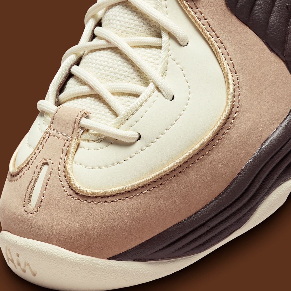 スニーカー Nike Air Penny 2 Baroque Brown COCONUT MILK FB8885-100 Nike Air Penny II 2 NAS Coconut Milk Baroque Brown Hemp