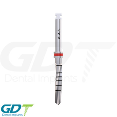 Dental Straight Drill Ø2.8, External Irri gated Im plant Tool Instrument