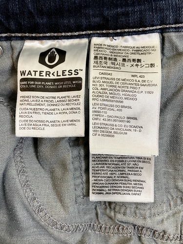 Pantalones de mezclilla para hombre Levi's 559 talla 38x30 relajados pierna recta azul EE. UU. - Imagen 4 de 13
