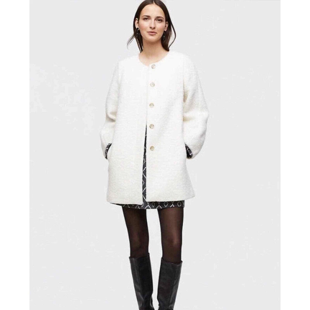 Ann taylor white coat sale