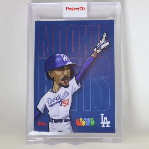 Mookie Betts 412 2021 Topps Project 70 by Blue the Great (2020) - PR: 1,700