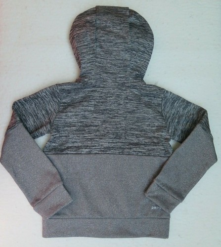 Nike Little Girls Therma Dri-Fit Full-Zip Grey Hoodie - Size 4 - NWT MSRP$44.00 - Picture 6 of 10