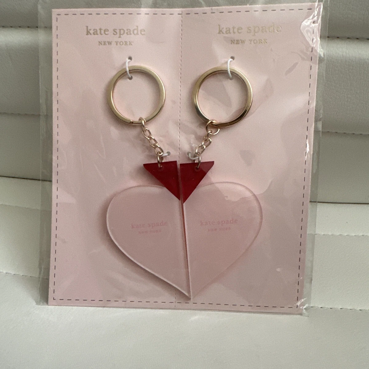 Kate spade heart keychain sale