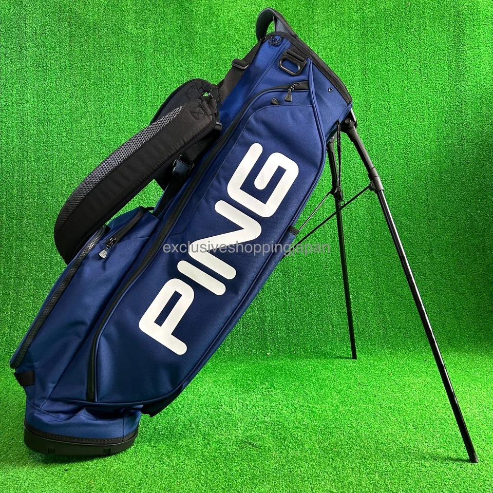 Ping Golf Hoofer Lite Custom Carry Stand Bag 8.5in 4-way Lightweight Navy/White - Image 3 of 4