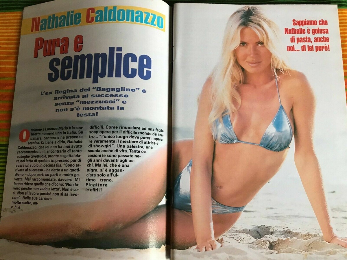 Nathalie Caldonazzo articoli clippings 19 pagine Nathaly Snell