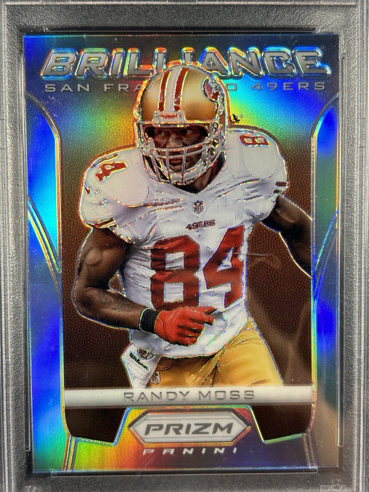 2012 Panini Prizm Brilliance Silver Prizm Randy Moss #19 HOF PSA 9 POP 5 none ^