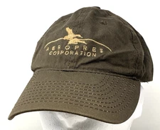 Aeropress Corporation OE Men Cap Hat Brown Waxed Cotton Water Resistant Strap