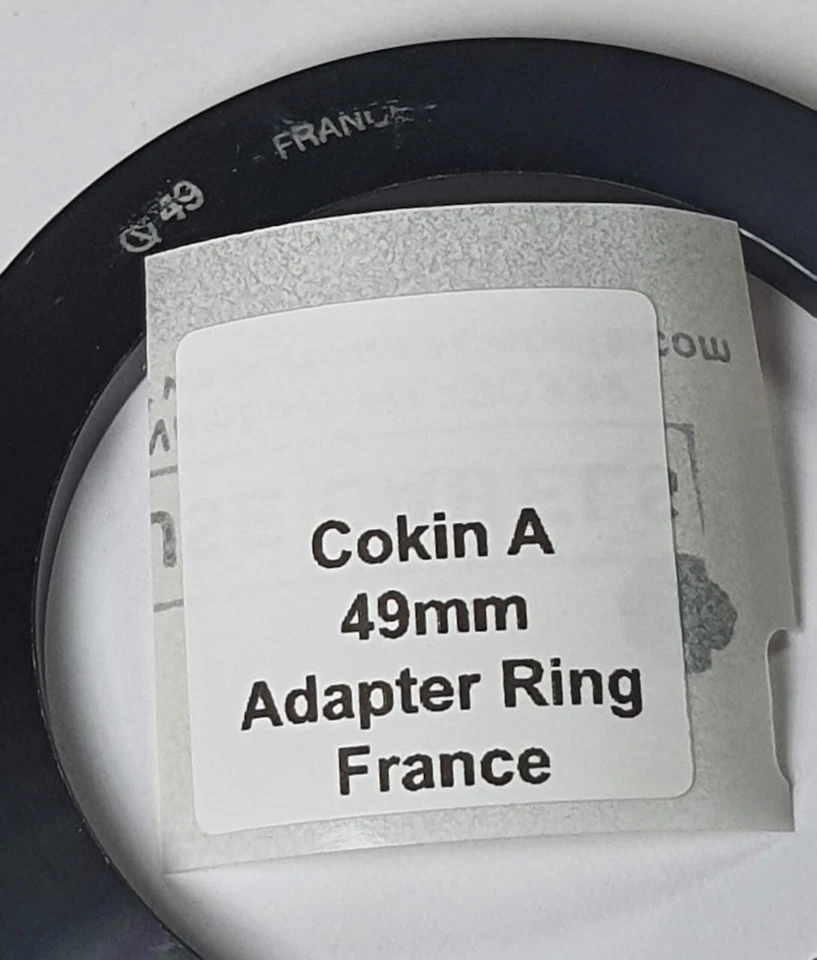 Genuine Cokin A Series 49mm Adapter Ring A449 France Made Thread to A System - Image 2 of 4