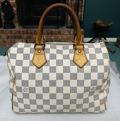 LOUIS VUITTON Speedy 25 in Damier Azur Canvas