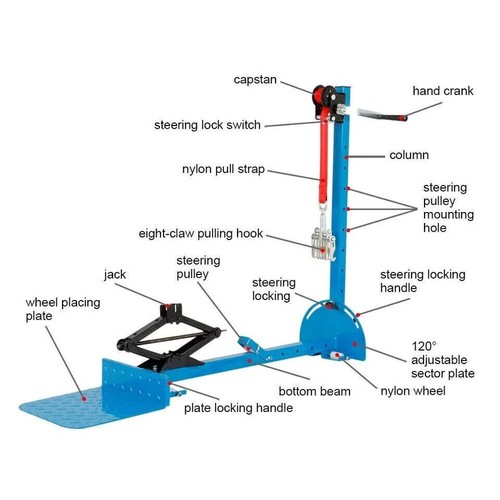 OLYM Pulling Systems Machine Car Auto Repair Shop 600kg US9qcsid - Picture 7 of 16