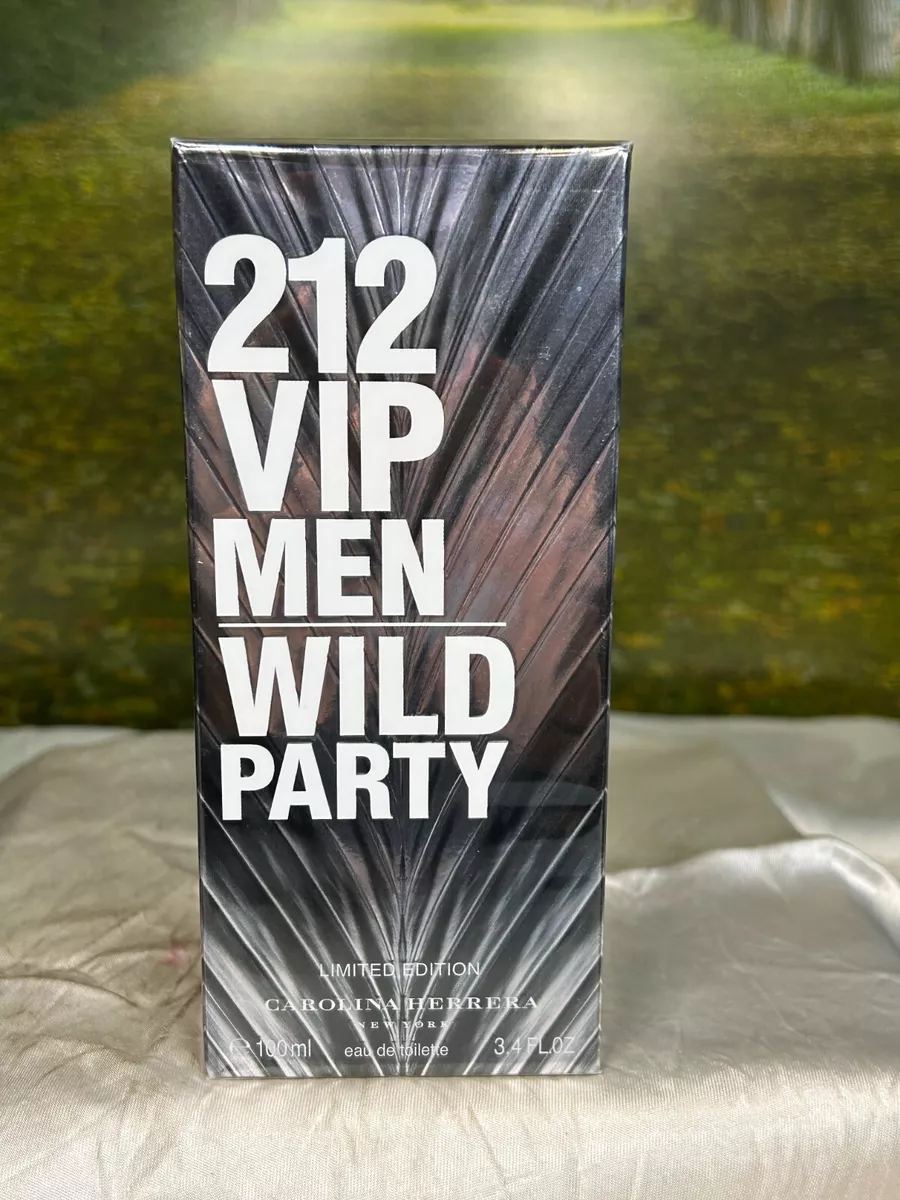 CAROLINA HERRERA 212 VIP MEN WILD PARTY LIMITED EDITION 100ML EDT SP (NEW  W/BOX) | eBay