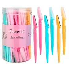 66 Eyebrow & Face Razors – Safe, Newbie-Friendly Trimmer with Covers