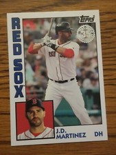 2019 Topps 1984 35th Anniv. 84 design #84-3 JD Martinez Red Sox  Insert
