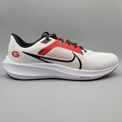 Men's Sz 14 Georgia Bulldogs Nike Zoom Pegasus 40 Running Shoes White DZ5977-100