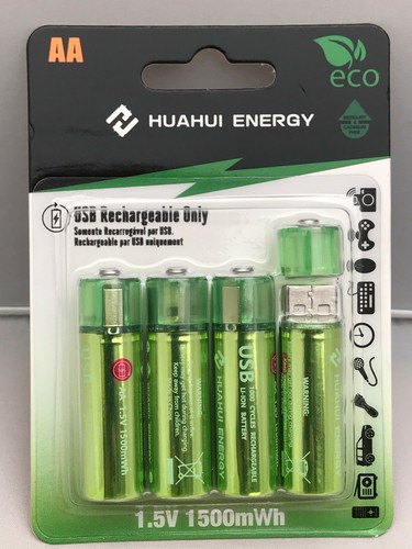 High Quality USB Rechargeable Lithium Battery AA & AAA 2 & 4 Pack - Picture 12 of 18